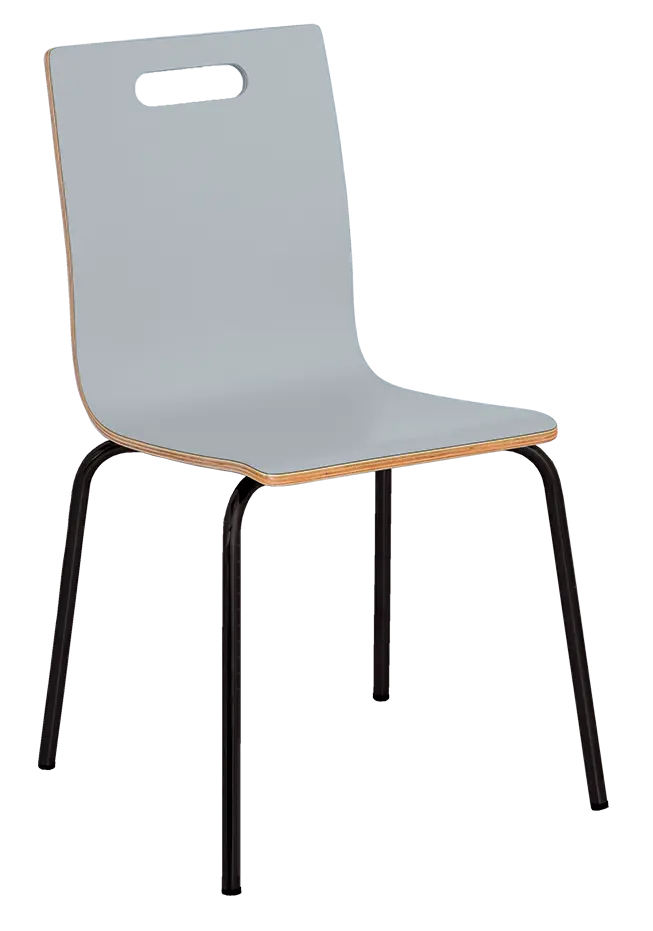 MEGAN jídelní židle šedá, kostra černá