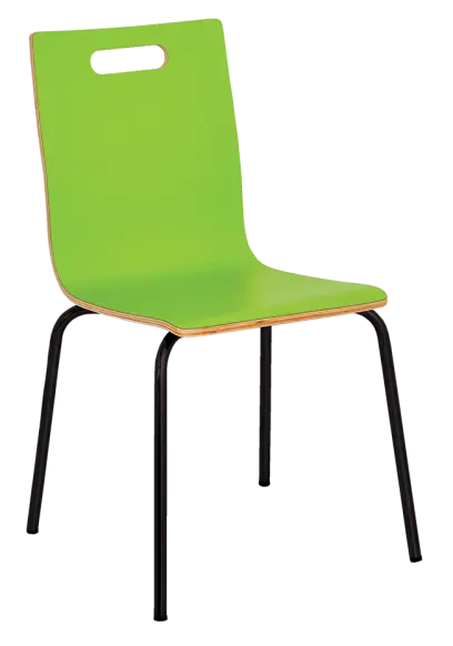 MEGAN jídelní židle zelená, kostra černá