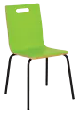 MEGAN jídelní židle zelená, kostra černá