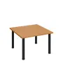 G-43 Konferenční stolek 800 x 800 mm, deska 25 mm, buk royal / nohy černé RAL9005