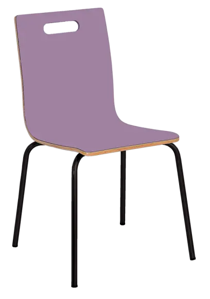 MEGAN jídelní židle šeříková, kostra černá