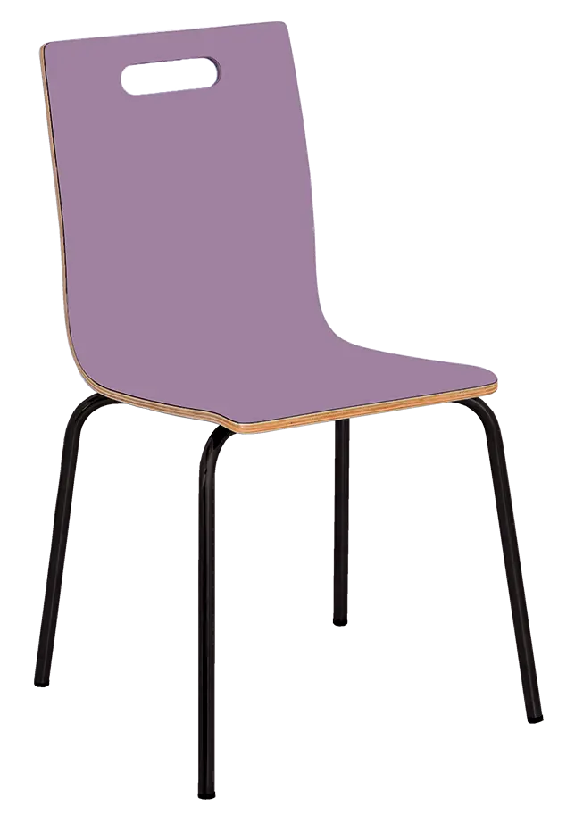 MEGAN jídelní židle šeříková, kostra černá