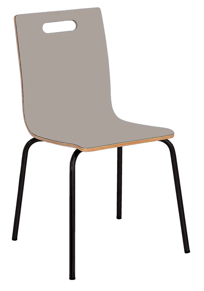 MEGAN jídelní židle světlá káva, kostra černá