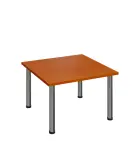 G-43 Konferenční stolek 800 x 800 mm, deska 25 mm, třešeň šumavská / nohy chrom