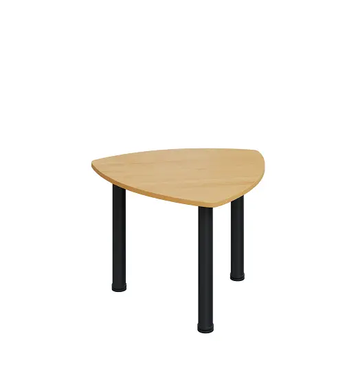 G-44 Konferenční stolek 700 x 700 mm, deska 18 mm, javor horský / nohy černé RAL9005