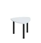 G-44 Konferenční stolek 700 x 700 mm, deska 25 mm, bílá / nohy černé RAL9005