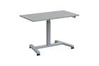VARI MOBILE výškově nastavitelný stůl mobilní, kovová podnož stříbrná, deska 25 mm, široký 1200 mm,