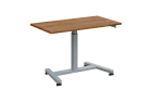 VARI MOBILE výškově nastavitelný stůl mobilní, kovová podnož stříbrná, deska 25 mm, široký 1200 mm,