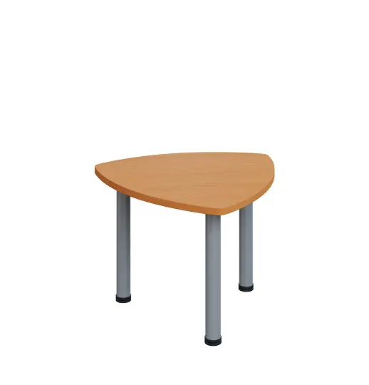 G-44 Konferenční stolek 700 x 700 mm, deska 25 mm, buk royal / nohy stříbrné RAL9006