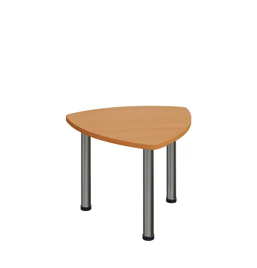 G-44 Konferenční stolek 700 x 700 mm, deska 25 mm, buk royal / nohy chrom