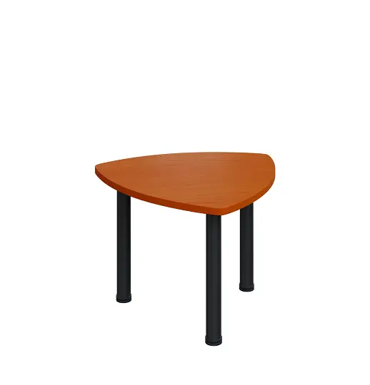 G-44 Konferenční stolek 700 x 700 mm, deska 25 mm, třešeň šumavská / nohy černé RAL9005