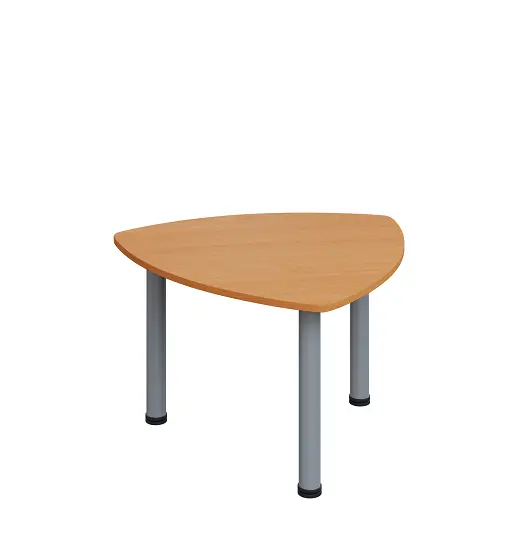 G-44 Konferenční stolek 800 x 800 mm, deska 18 mm, buk royal / nohy stříbrné RAL9006