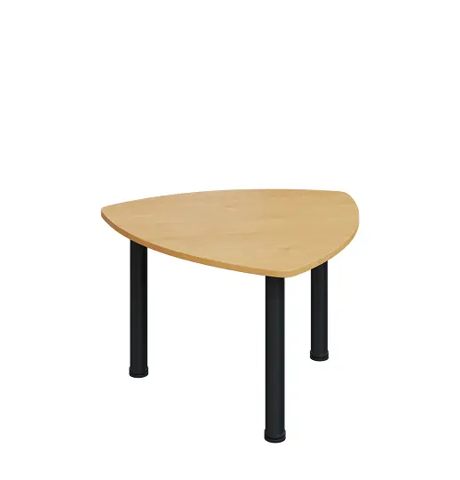 G-44 Konferenční stolek 800 x 800 mm, deska 18 mm, javor horský / nohy černé RAL9005