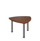 G-44 Konferenční stolek 800 x 800 mm, deska 18 mm, ořech královský / nohy chrom