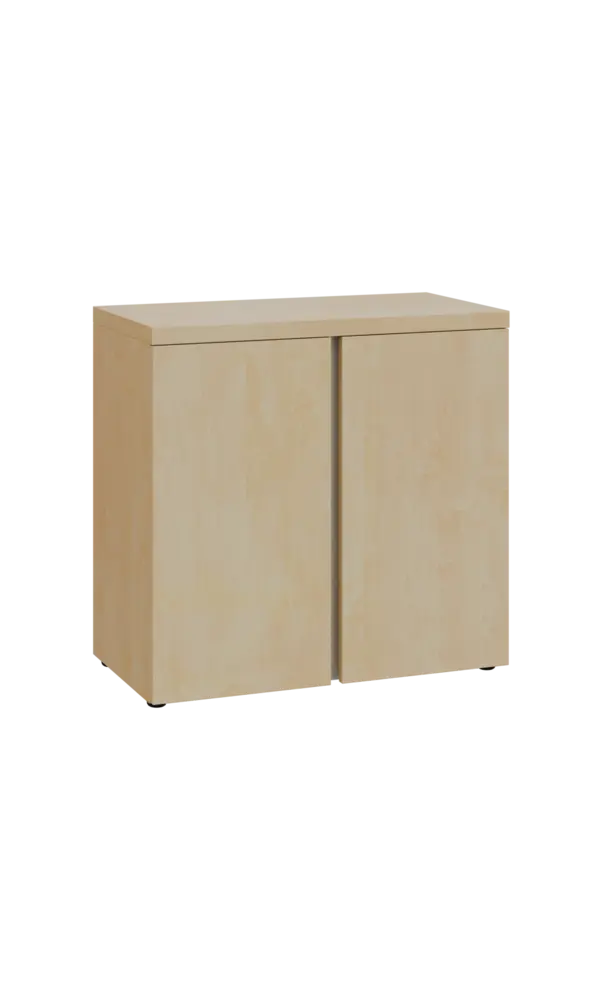 MHN 2 - 8D kancelářská skříň, 2-dveřová, 770x800x400, bříza světlá