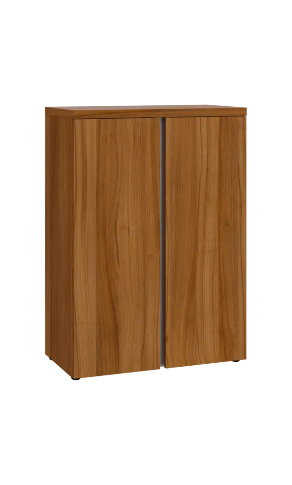 MHN 3 - 8D kancelářská skříň, 2-dveřová, 1120x800x400, ořech světlý