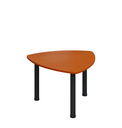 G-44 Konferenční stolek 800 x 800 mm, deska 18 mm, třešeň šumavská / nohy černé RAL9005