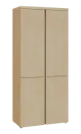 MHN 5 - 84D kancelářská skříň, 4-dveřová, 1820x800x400, bříza světlá