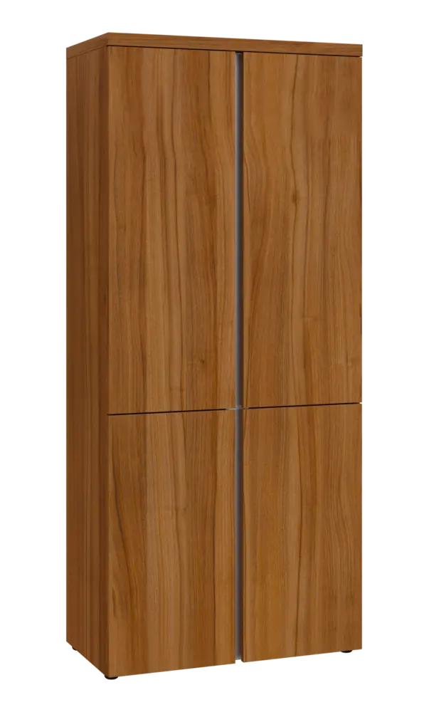 MHN 5 - 84D kancelářská skříň, 4-dveřová, 1820x800x400, ořech světlý
