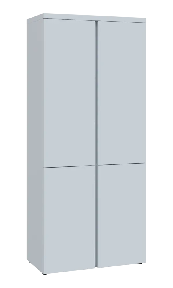MHN 5 - 84D kancelářská skříň, 4-dveřová, 1820x800x400, bílá