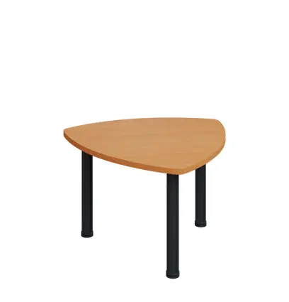 G-44 Konferenční stolek 800 x 800 mm, deska 25 mm, buk royal / nohy černé RAL9005