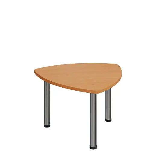 G-44 Konferenční stolek 800 x 800 mm, deska 25 mm, buk royal / nohy chrom