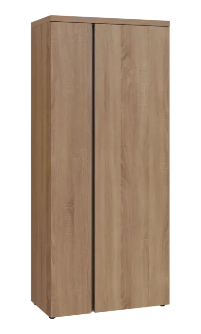 MHSR 5 - 81 šatní skříň, 2-dveřová, výsuvné ramínko, 1820x800x400, dub bardolino