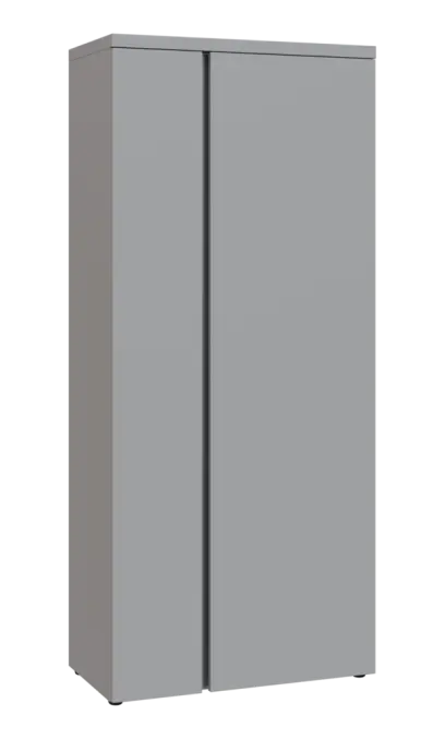 MHSR 5 - 81 šatní skříň, 2-dveřová, výsuvné ramínko, 1820x800x400, šedá