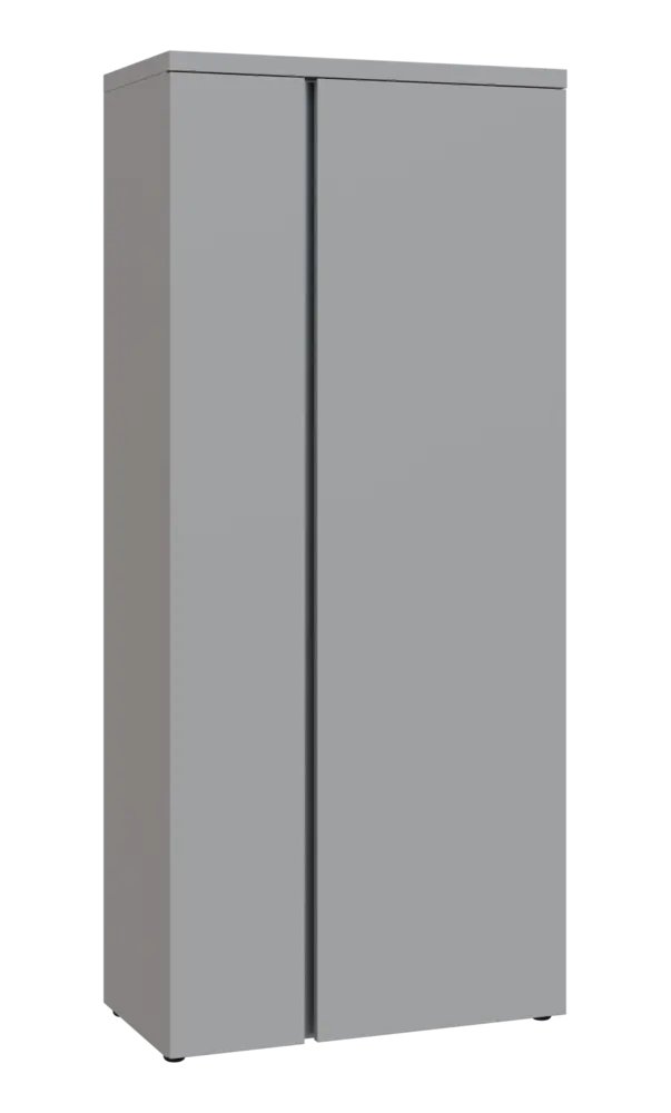 MHSR 5 - 81 šatní skříň, 2-dveřová, výsuvné ramínko, 1820x800x400, šedá