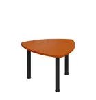 G-44 Konferenční stolek 800 x 800 mm, deska 25 mm, třešeň šumavská / nohy černé RAL9005