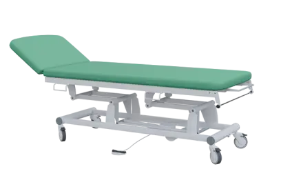 EUROMEDICA - 11 lehátko elektricky stavitelné, 2-segmentové s nožním ovladačem (1 motor), zelené č. 6