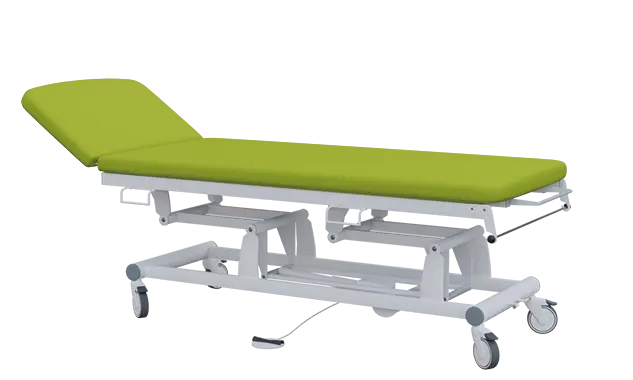 EUROMEDICA - 11 lehátko elektricky stavitelné, 2-segmentové s nožním ovladačem (1 motor), světle zelené č. 20