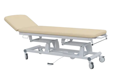 EUROMEDICA - 11 lehátko elektricky stavitelné, 2-segmentové s nožním ovladačem (1 motor), béžové č. 3