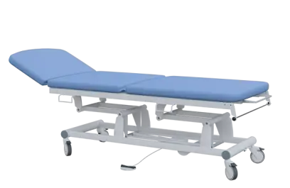 EUROMEDICA - 13 lehátko elektricky stavitelné, 3-segmentové s nožním ovladačem (1 motor), modré č. 7