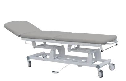 EUROMEDICA - 13 lehátko elektricky stavitelné, 3-segmentové s nožním ovladačem (1 motor), šedé č. 16