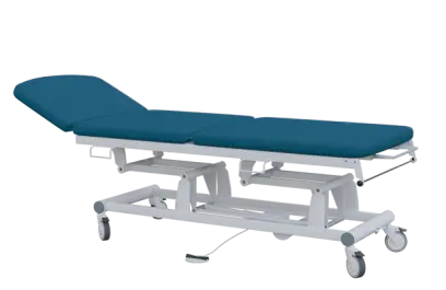 EUROMEDICA - 13 lehátko elektricky stavitelné, 3-segmentové s nožním ovladačem (1 motor), tmavě modré č. 8