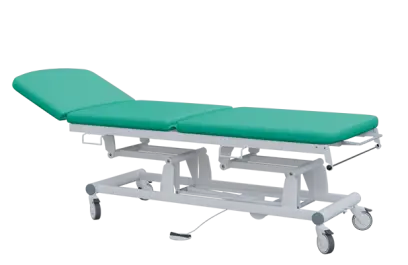 EUROMEDICA - 13 lehátko elektricky stavitelné, 3-segmentové s nožním ovladačem (1 motor), tyrkysové č. 5