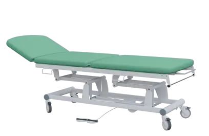 EUROMEDICA - 14 lehátko elektricky stavitelné, 3-segmentové s nožním ovladačem (2 motory), zelené č. 6