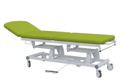 EUROMEDICA - 14 lehátko elektricky stavitelné, 3-segmentové s nožním ovladačem (2 motory), světle zelené č. 20