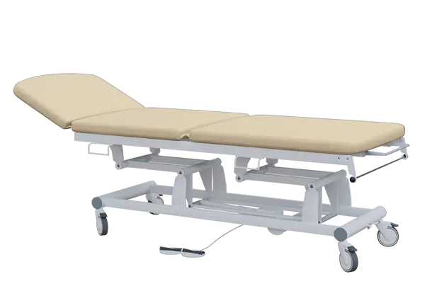 EUROMEDICA - 14 lehátko elektricky stavitelné, 3-segmentové s nožním ovladačem (2 motory), béžové č. 3