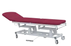EUROMEDICA - 14 lehátko elektricky stavitelné, 3-segmentové s nožním ovladačem (2 motory), vínové č.
