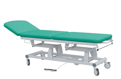 EUROMEDICA - 14 lehátko elektricky stavitelné, 3-segmentové s nožním ovladačem (2 motory), tyrkysové č. 5