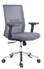 DAREN CR 2 kancelářská židle, kříž chrom, šedá