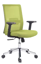 DAREN CR 2 kancelářská židle, kříž chrom, zelená