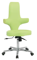 LZ 31 židle lékařská, kříž chrom, ekokůže, pistáciová