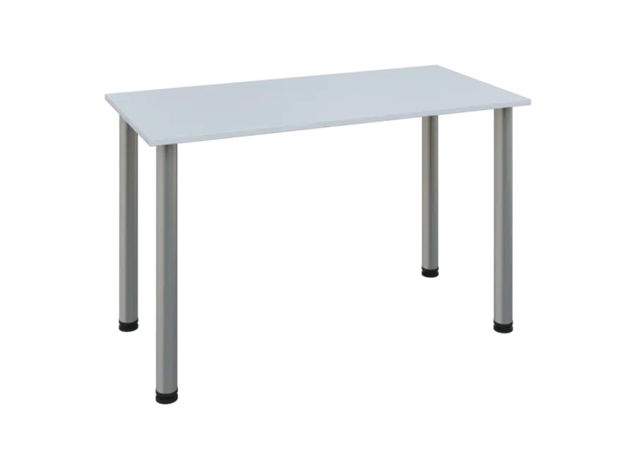 JOS 120/LAK Jednací stůl 1200 x 600 x 18 mm, deska bílá / nohy stříbrné