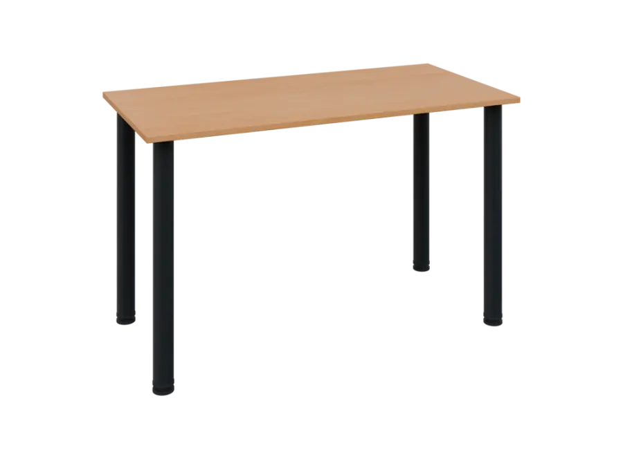 JOS 120/LAK Jednací stůl 1200 x 600 x 18 mm, deska buk royal / nohy černé