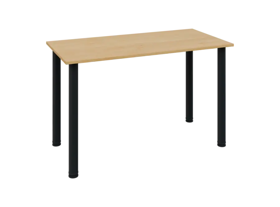 JOS 120/LAK Jednací stůl 1200 x 600 x 18 mm, deska javor horský / nohy černé