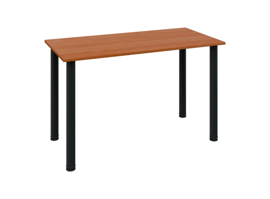 JOS 120/LAK Jednací stůl 1200 x 600 x 18 mm, deska olše jantar / nohy černé