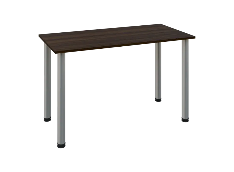 JOS 120/LAK Jednací stůl 1200 x 600 x 18 mm, deska ořech královský / nohy stříbrné